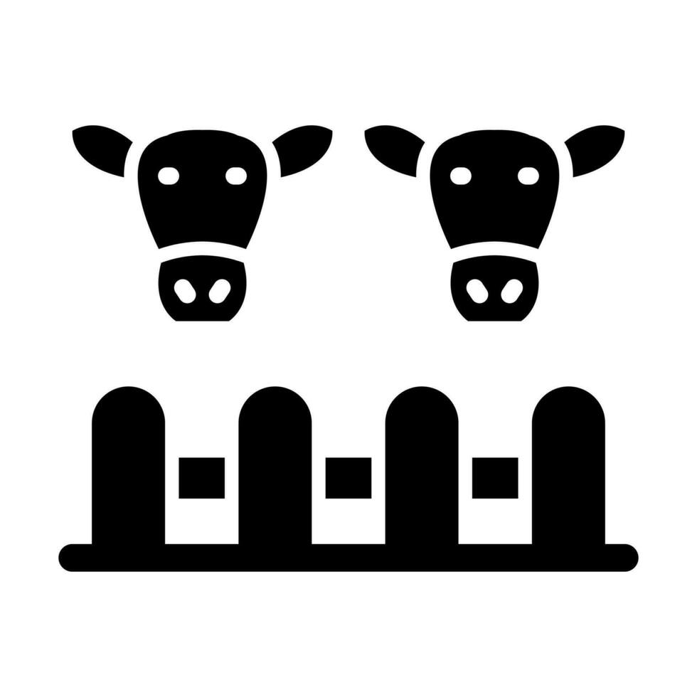 Livestock Farming Glyph Icon Design vector