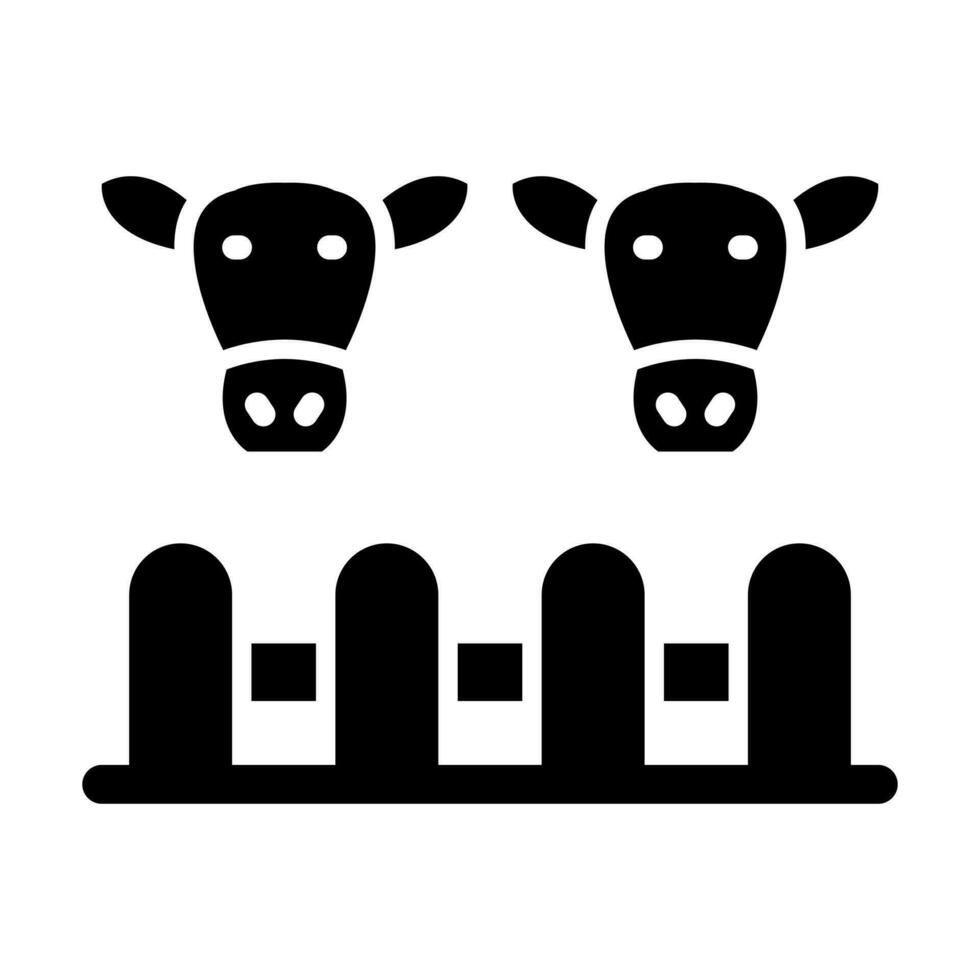 Livestock Farming Glyph Icon Design vector