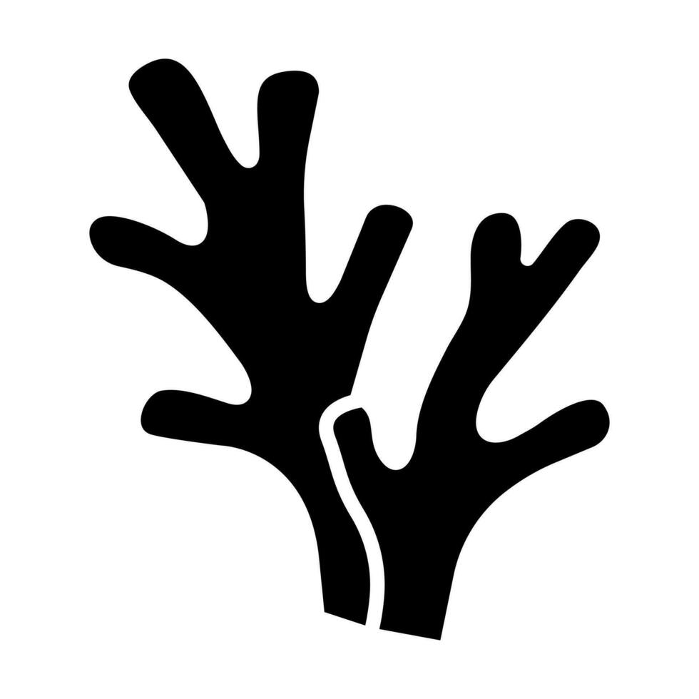 Coral Reef Glyph Icon Design vector