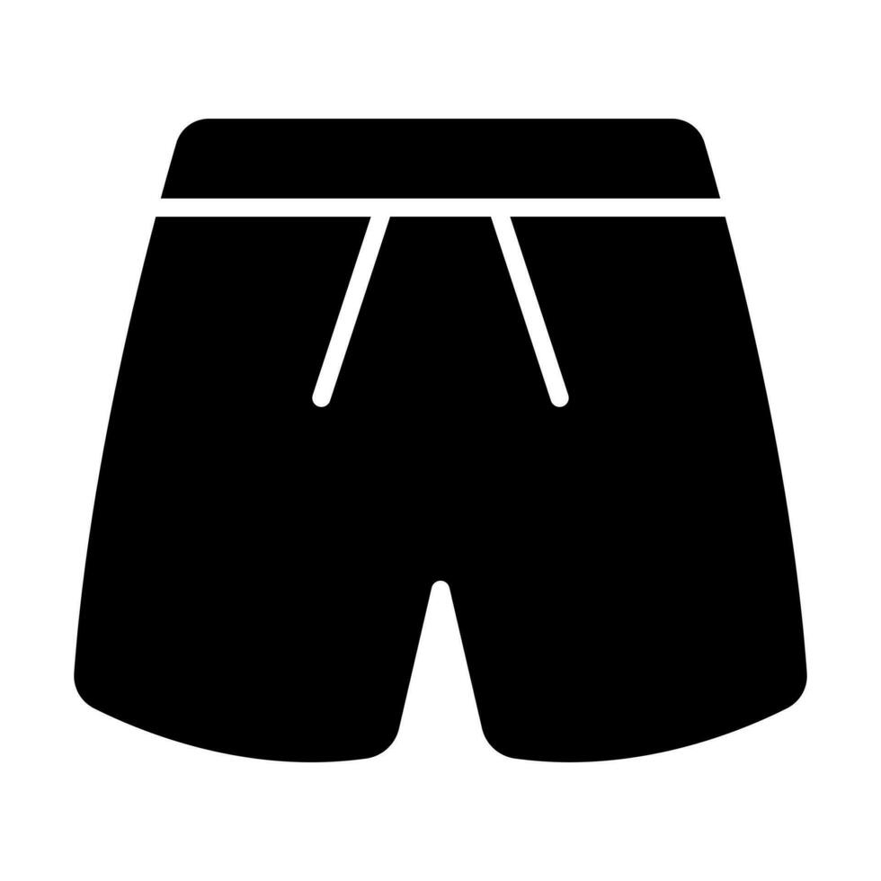 Football Shorts Glyph Icon Design vector