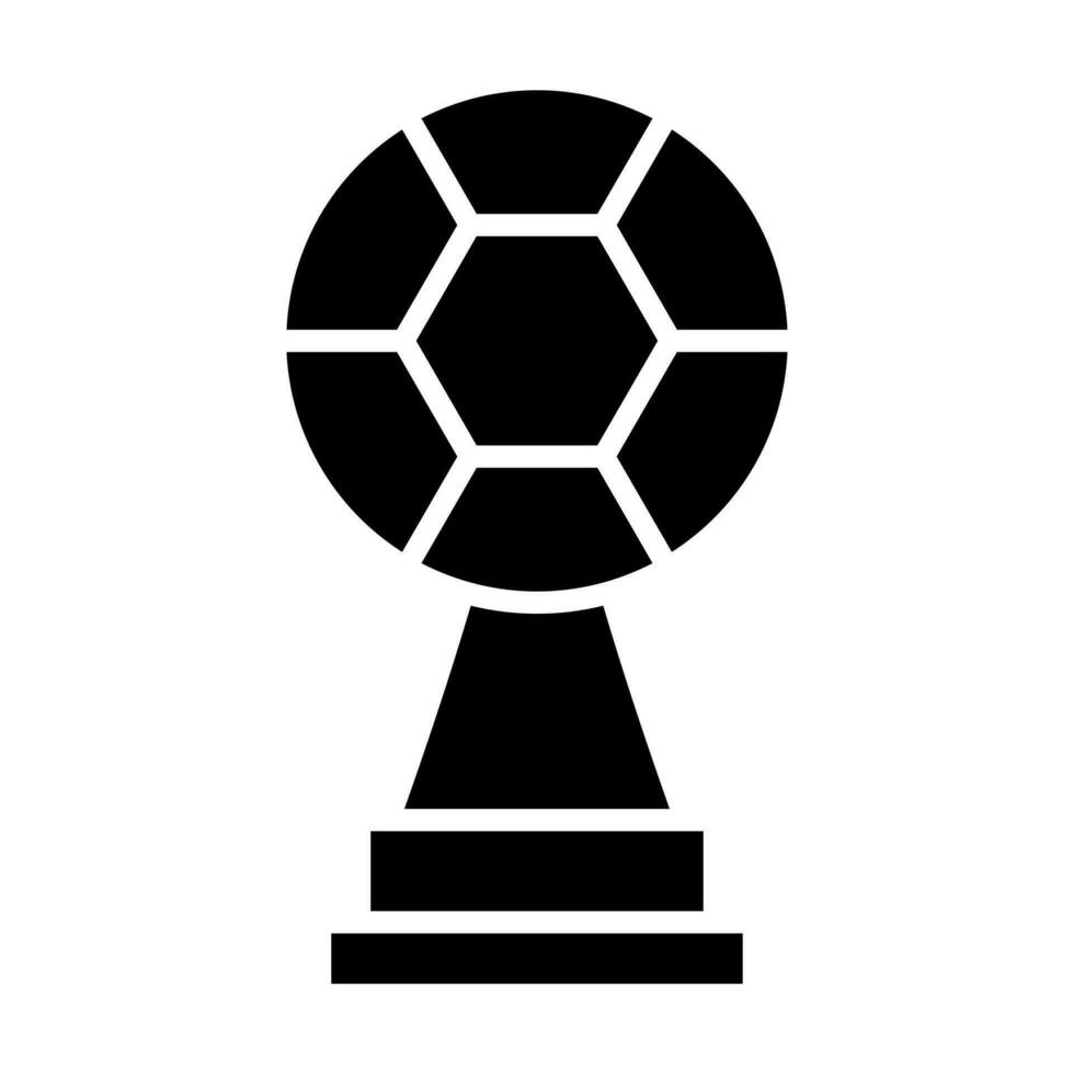 Trophy Glyph Icon Design vector