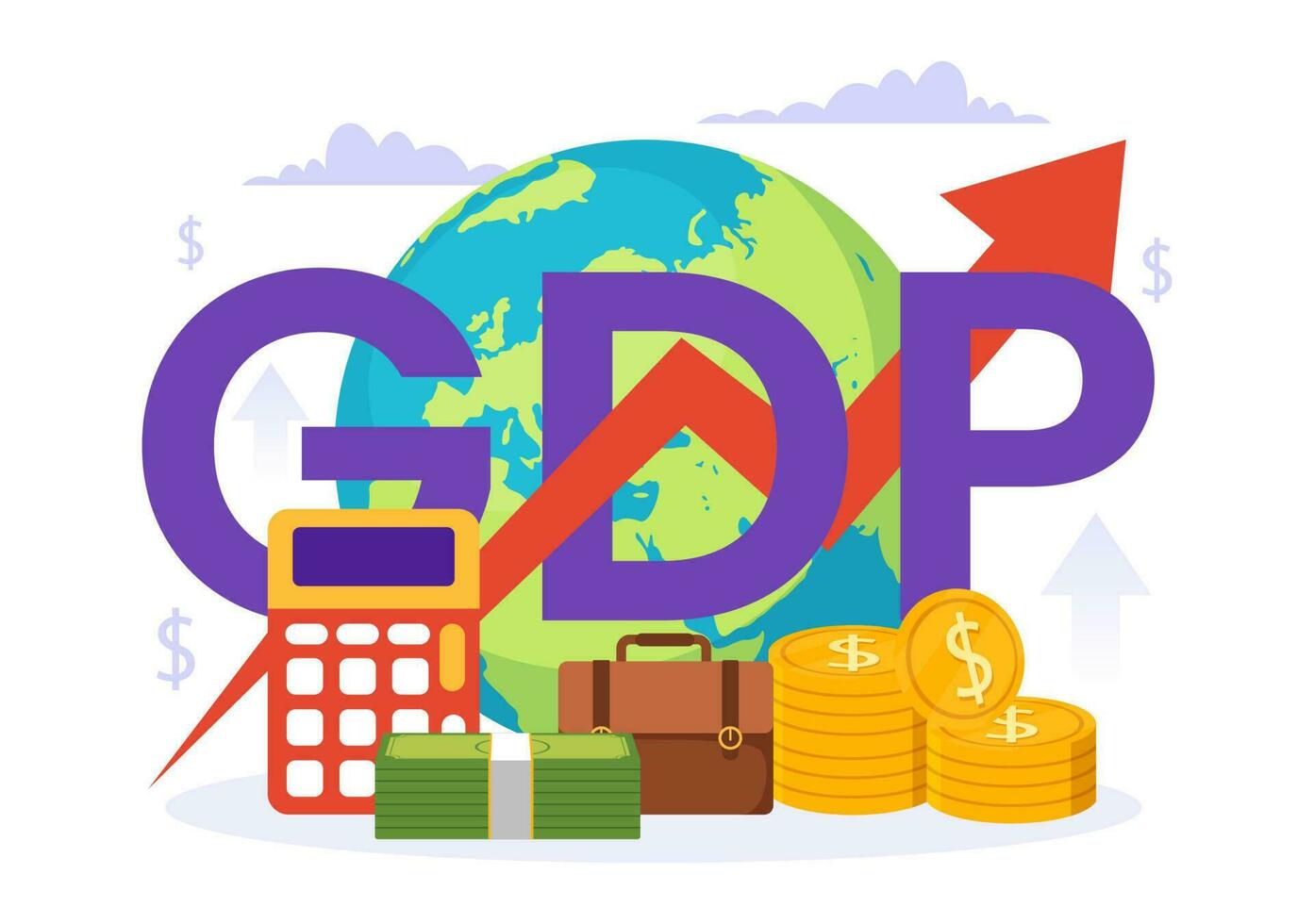 gdp growth clipart