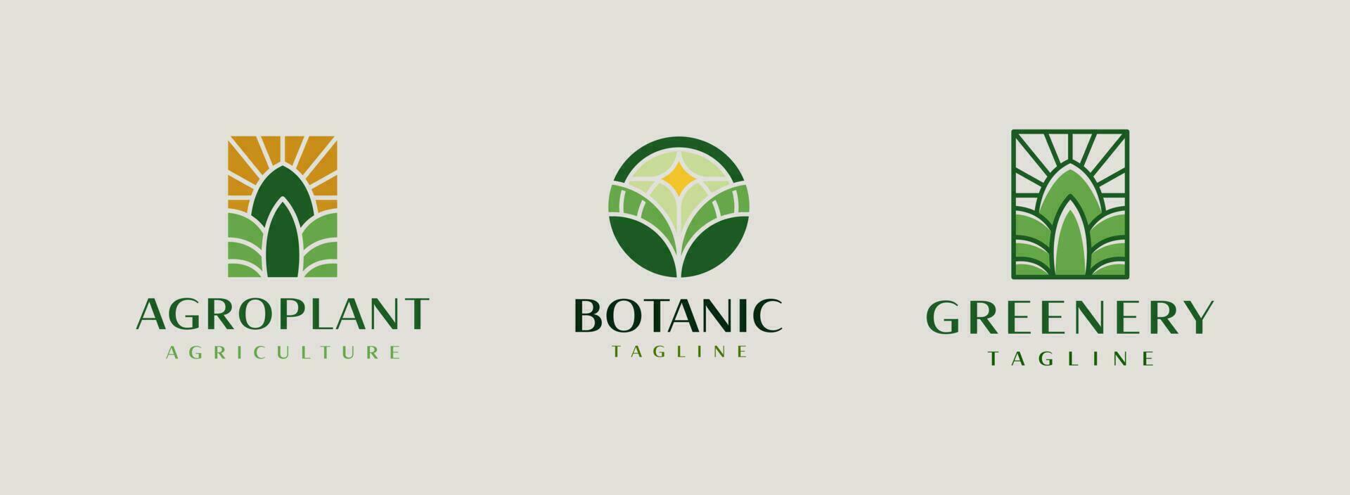 Leaf Flower Plant Agriculture Logo. Universal creative premium symbol. Vector sign icon logo template. Vector illustration