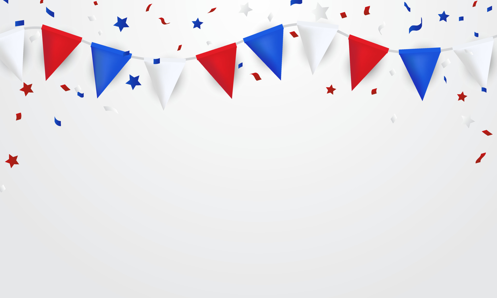 red and blue party flag background for celebration vector illustration