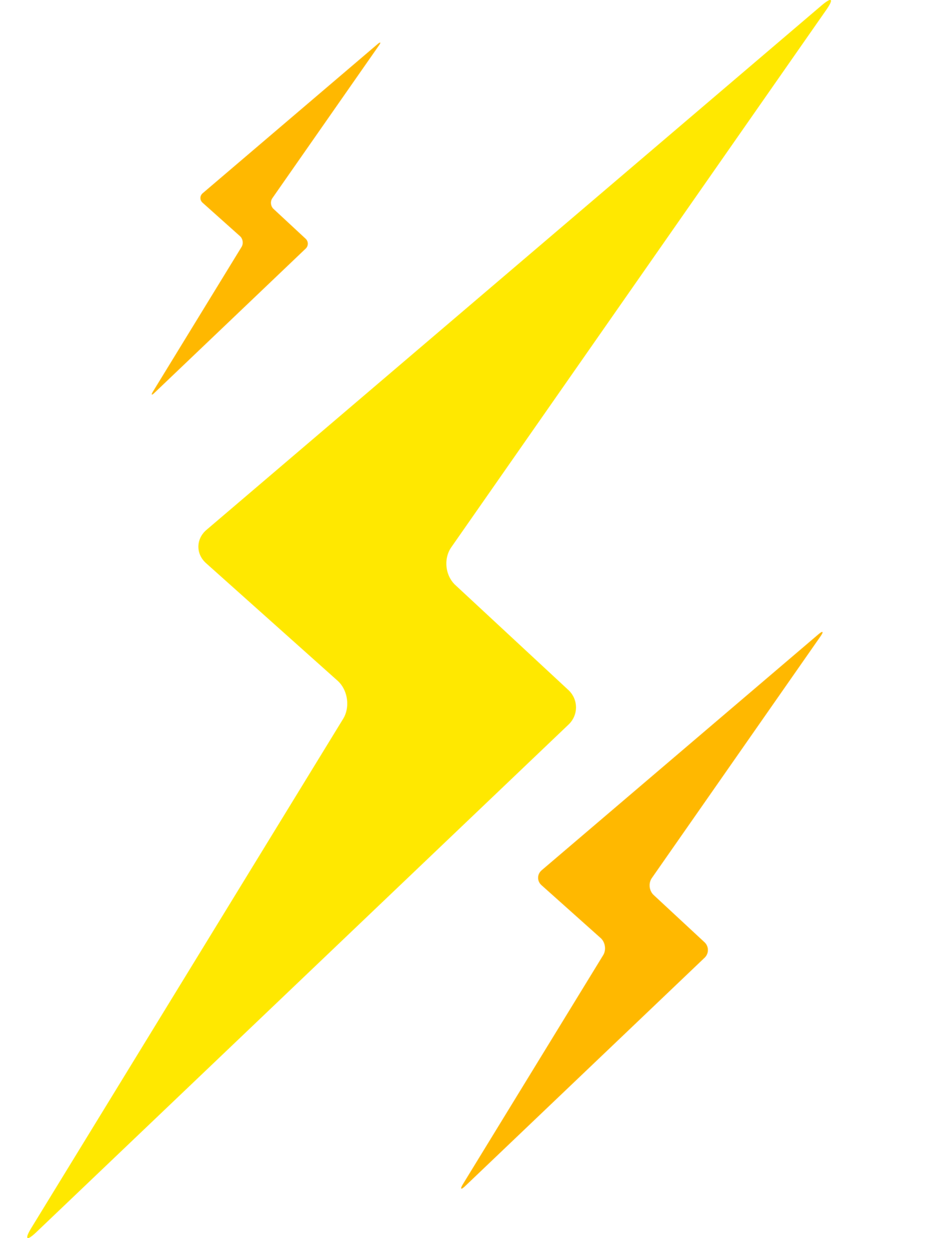 Transparent lightning bolt flash icon. High voltage electricity thunder