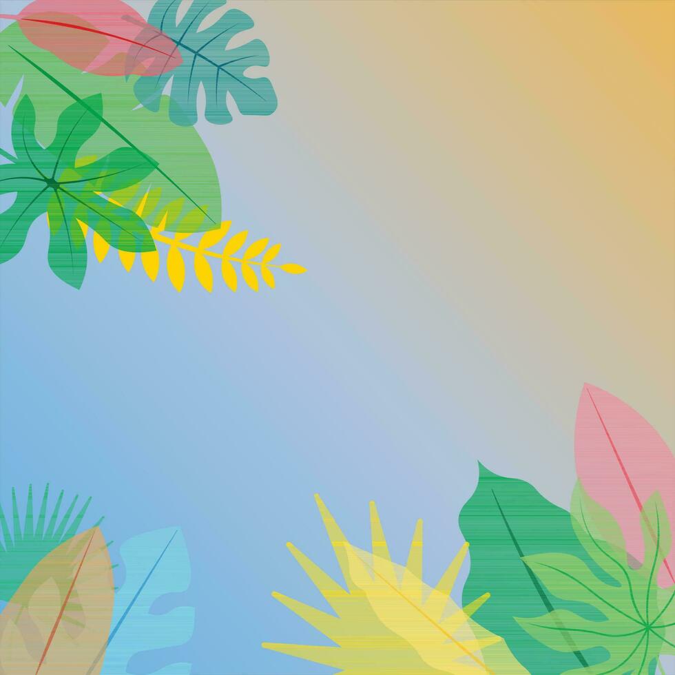 Background design with summer theme vector