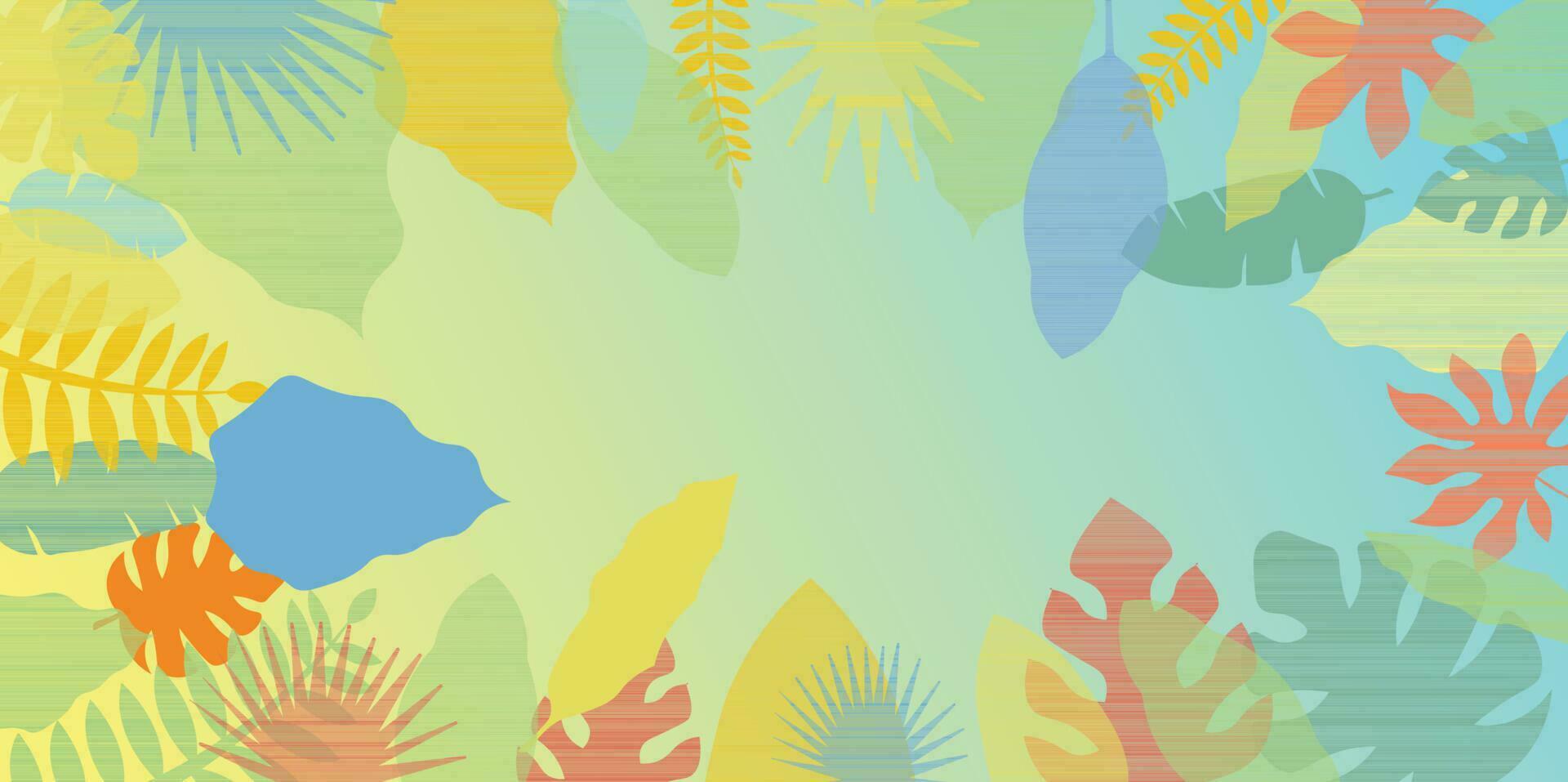 Background design with summer theme vector