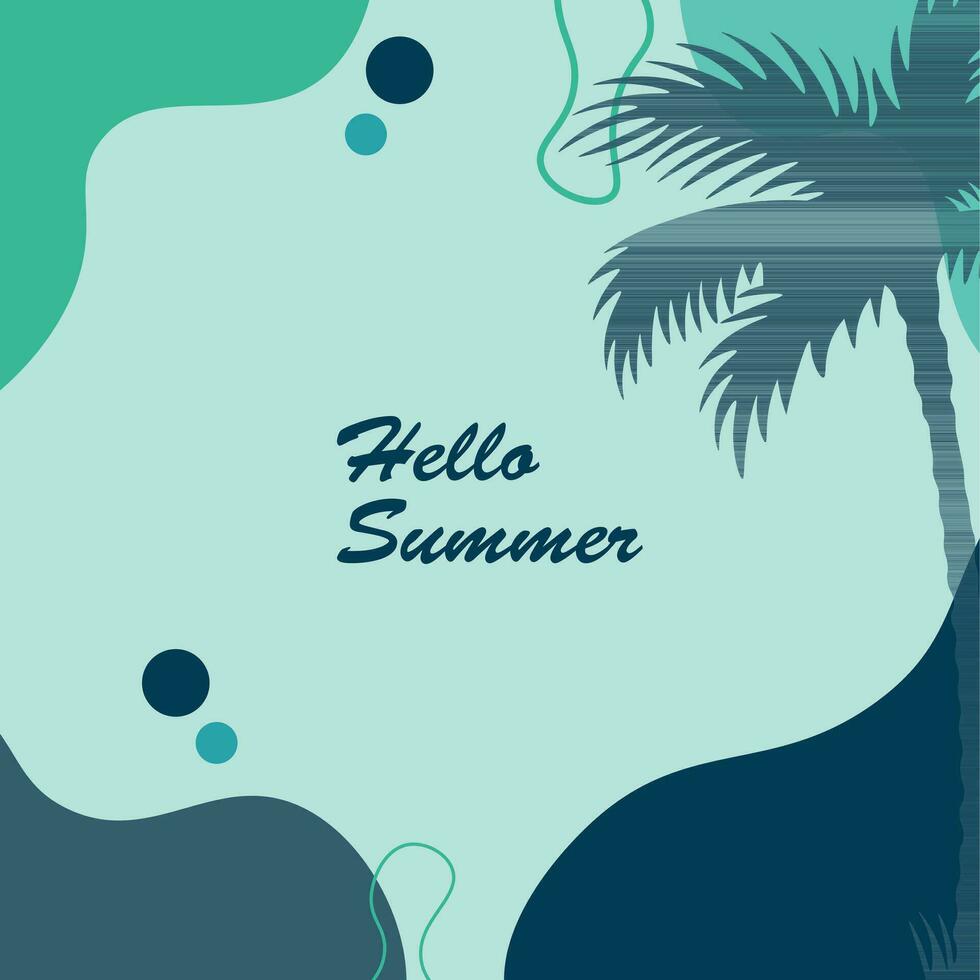 Background design with summer theme vector