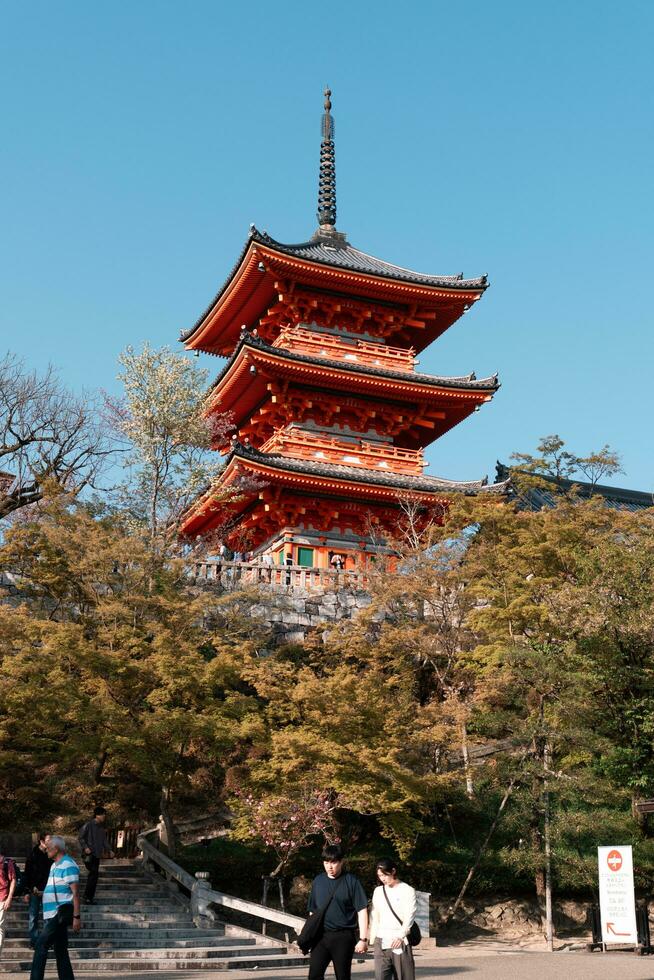 kiyomizu dera templo foto