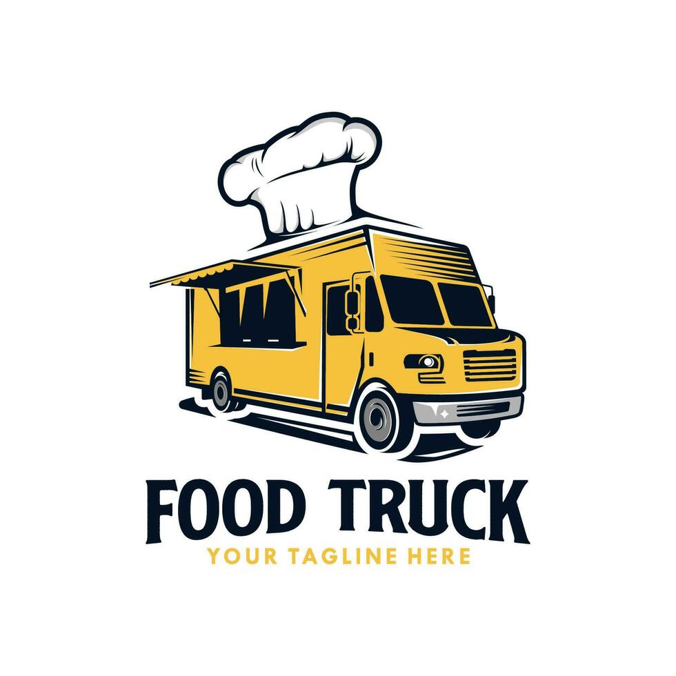 Food Truck Logo Design Vector