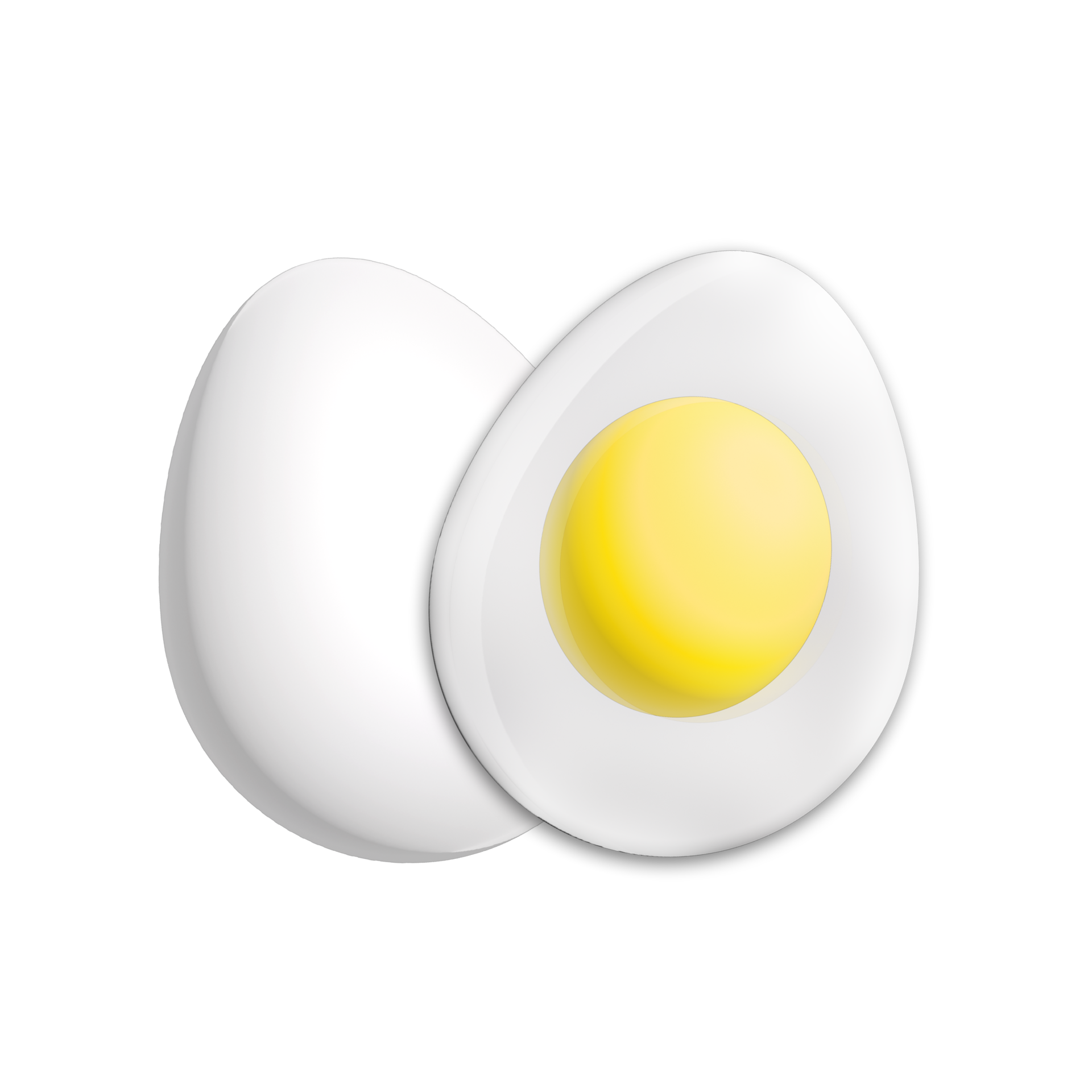 Hard Boiled Egg Cut In Half transparent PNG - StickPNG