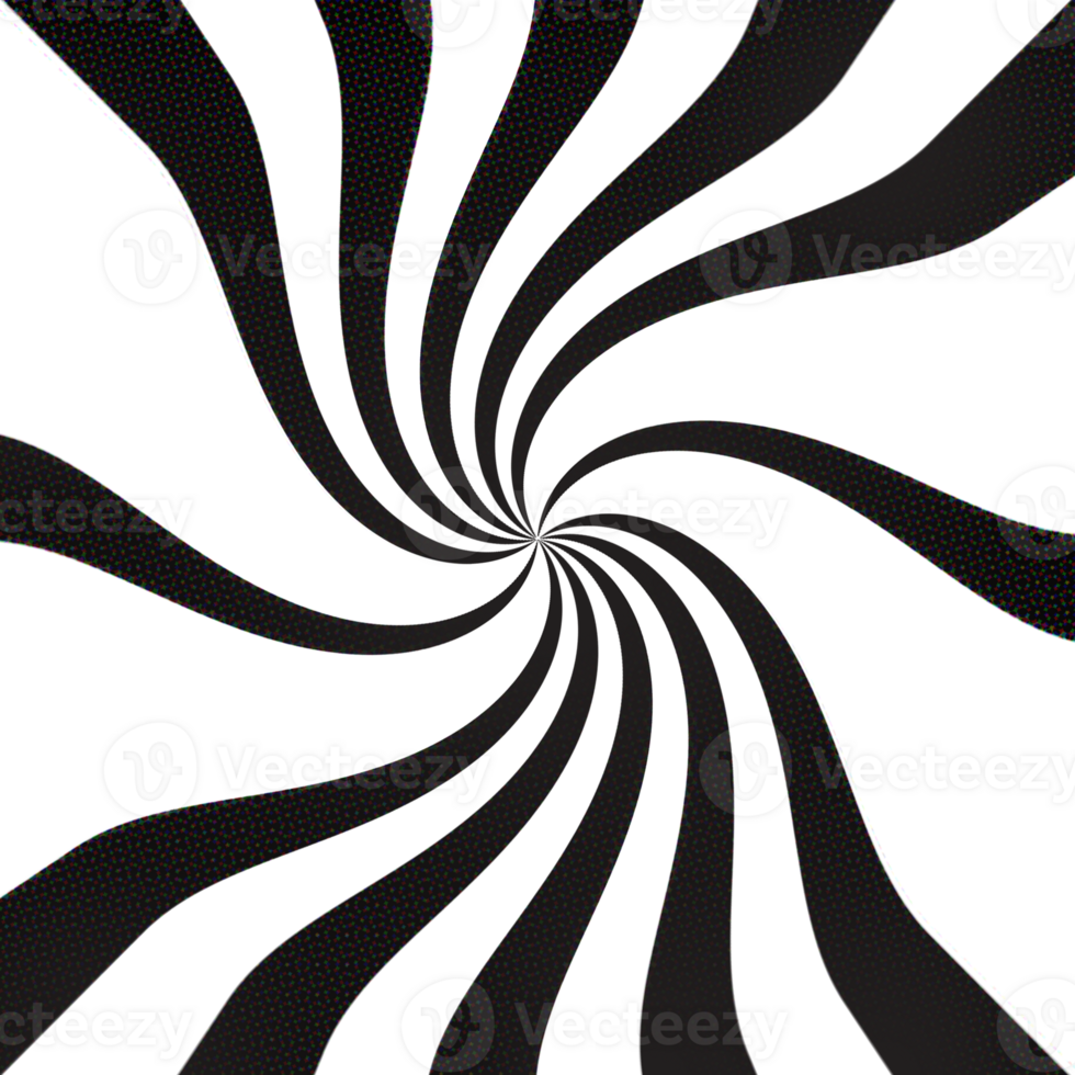 sunburst with curved black and white rays png