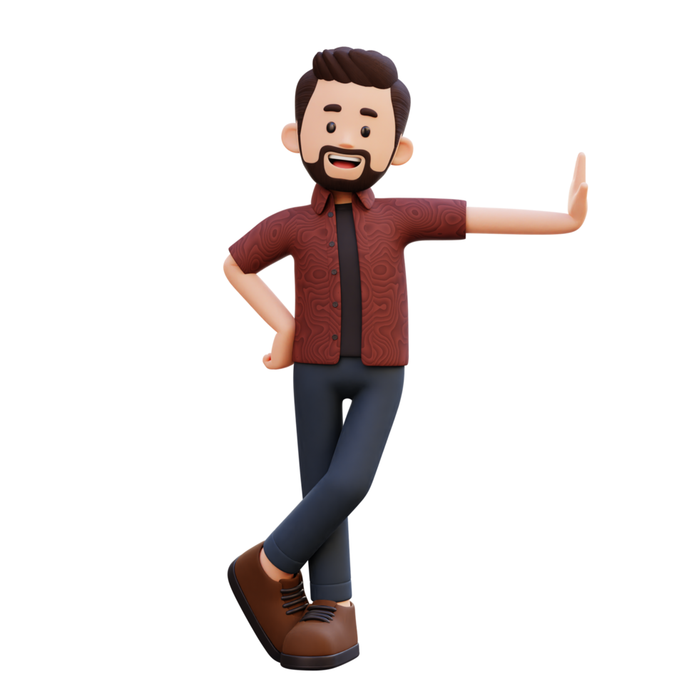 3d male character laying on transparent wall png
