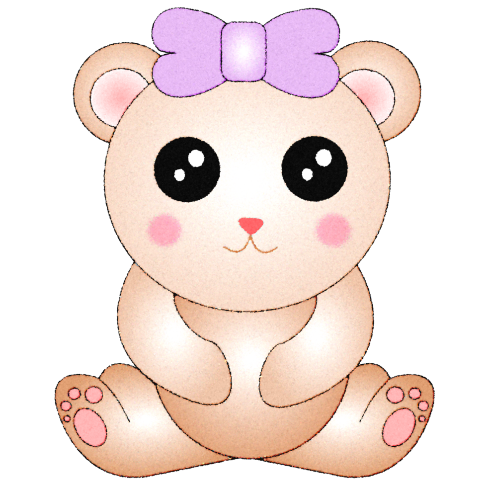 watercolor teddy bear png