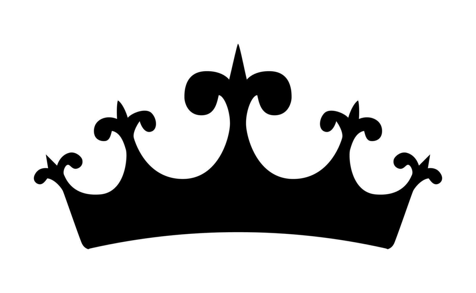 sencillo corona icono. vector ilustración