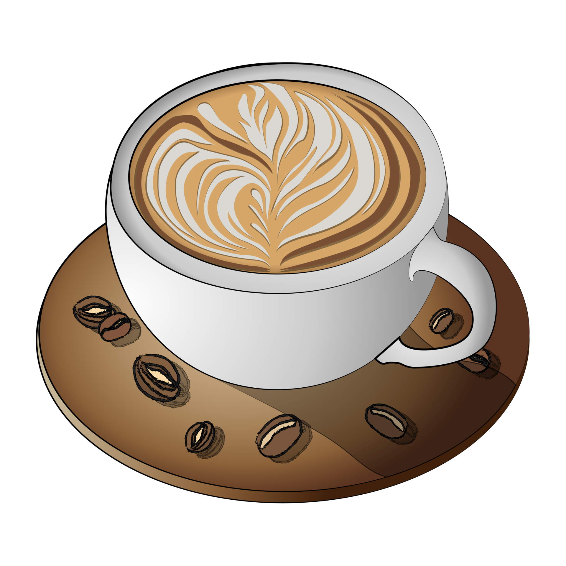 Una Taza De Café Latte Png Material Libre PNG ,dibujos Taza, Taza