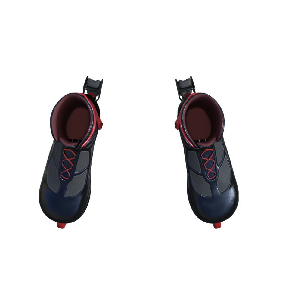 Roller skates isolated 3d rendering png