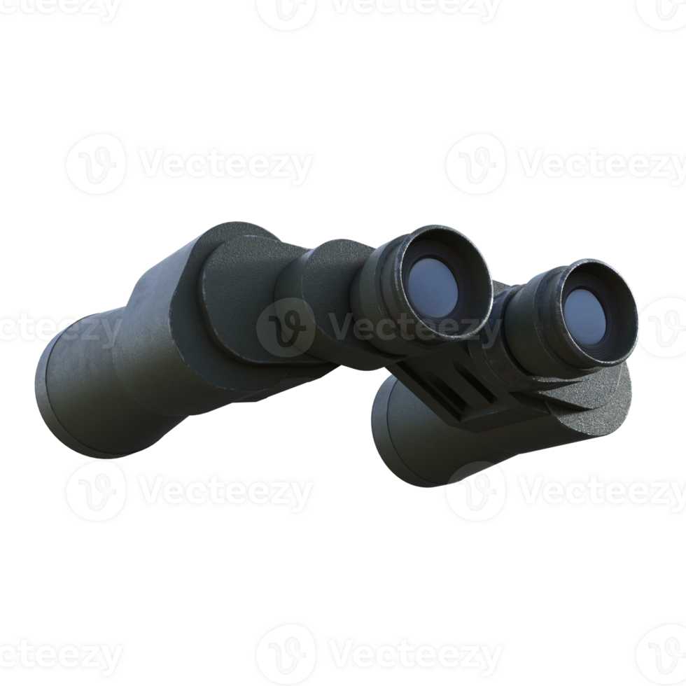 binoculars isolated 3d png