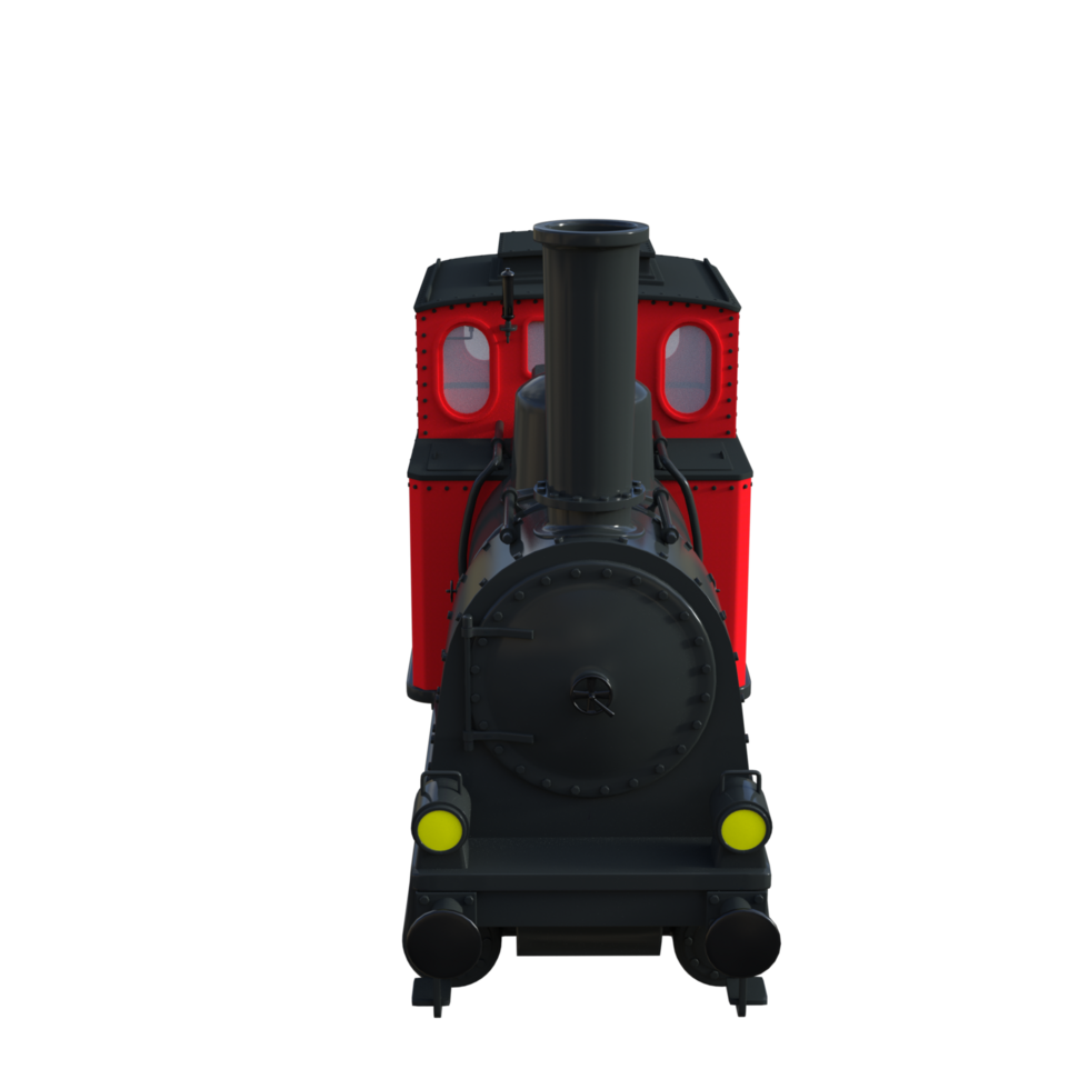 steam locomotive isolated 3d png