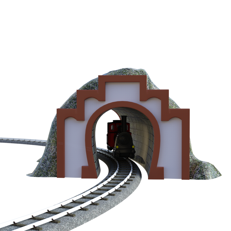steam locomotive isolated 3d png