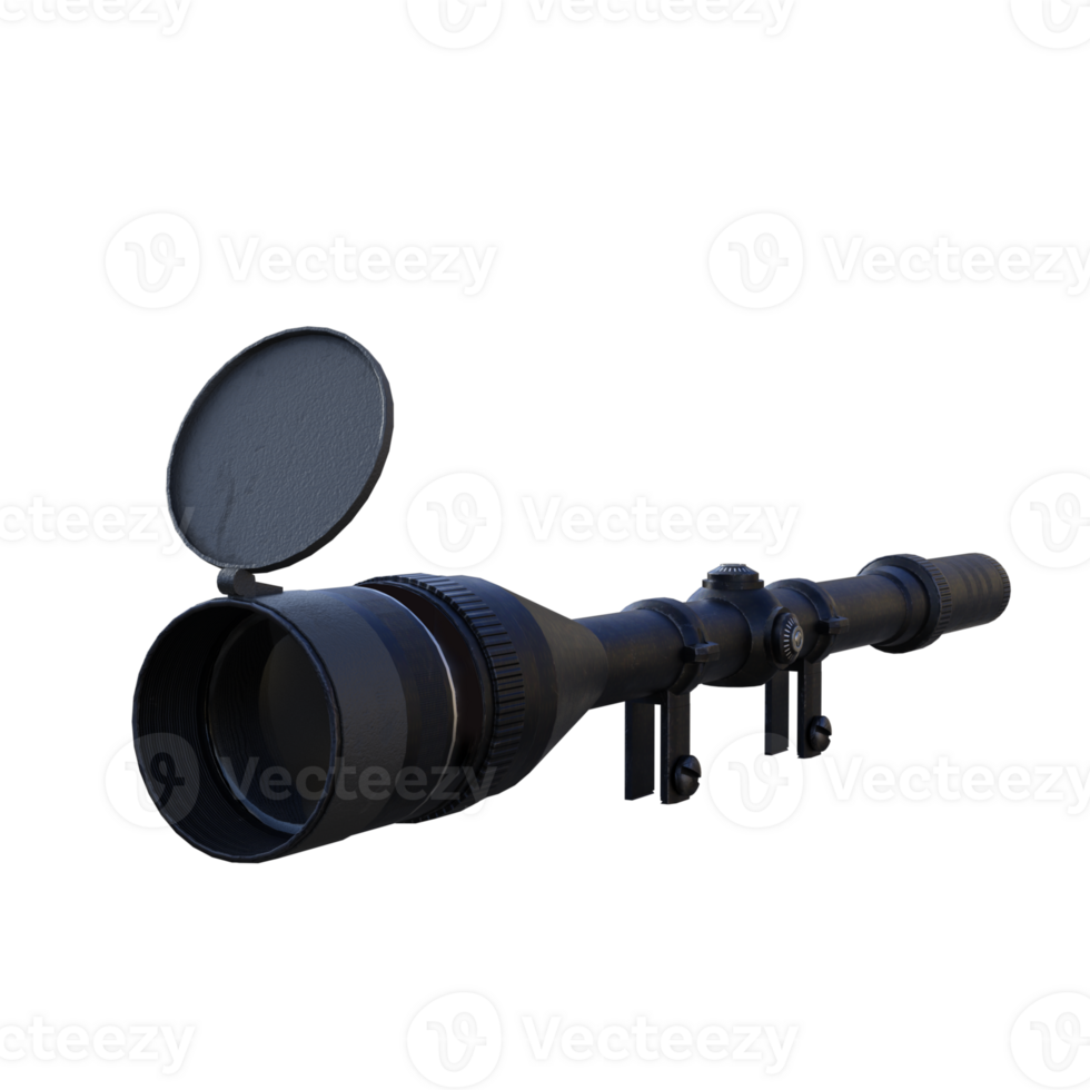 binoculars isolated 3d png