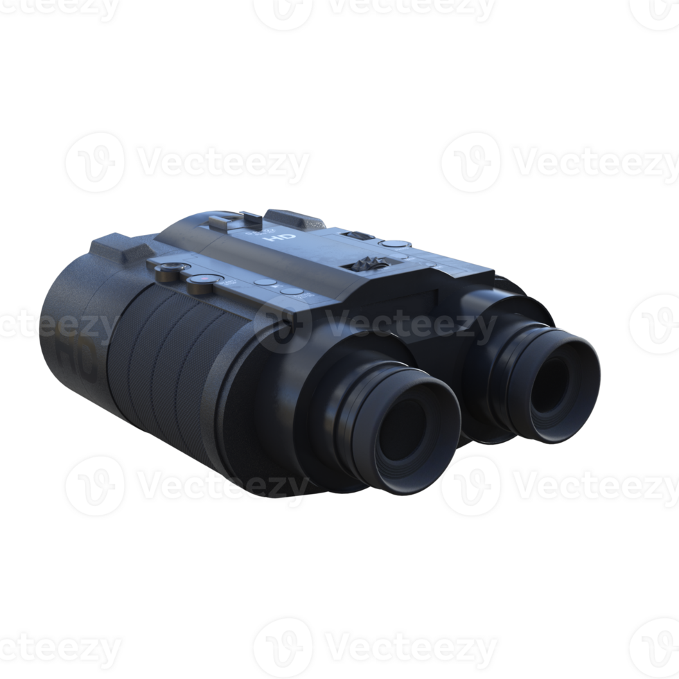 binoculars isolated 3d png