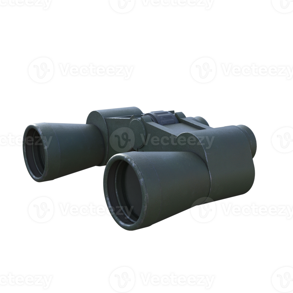 binoculars isolated 3d png