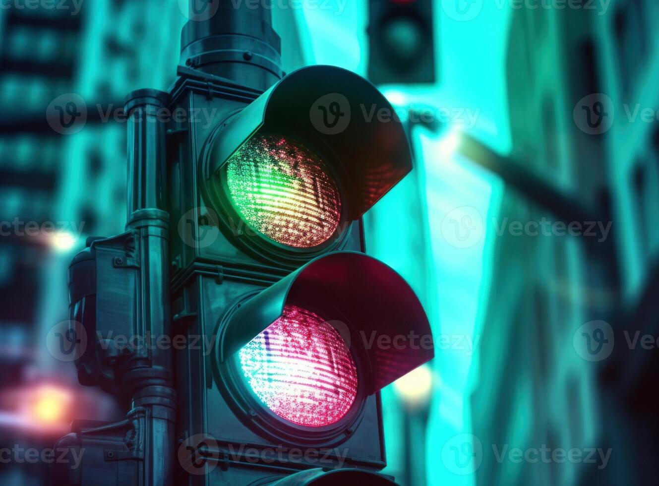 Traffic light background. Illustration photo