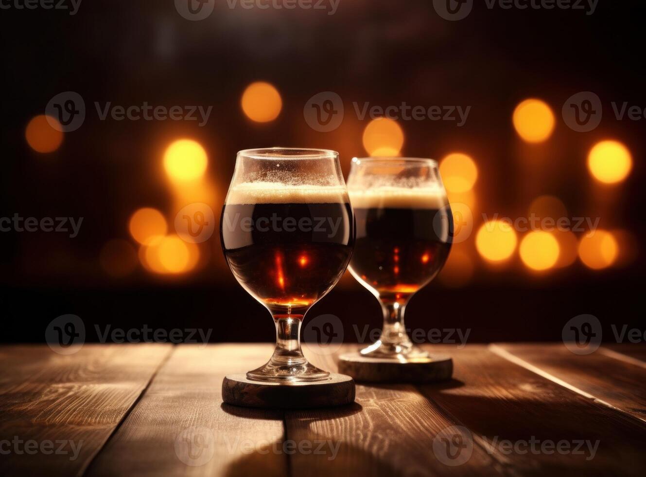 Beer in glass Illustration photo