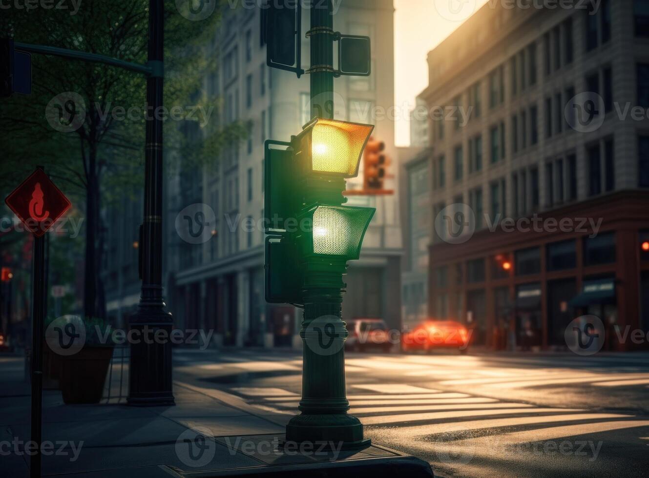 Traffic light background. Illustration photo