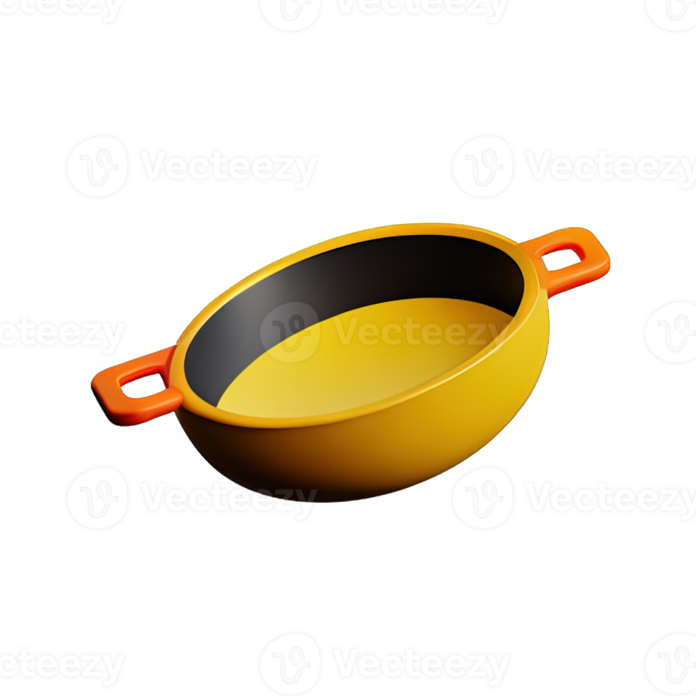 Frying Pan  3D Icon Illustration png
