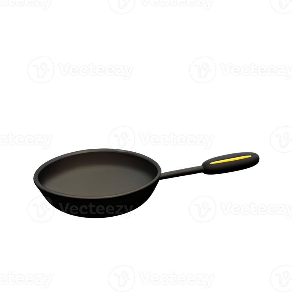 Frying Pan  3D Icon Illustration png
