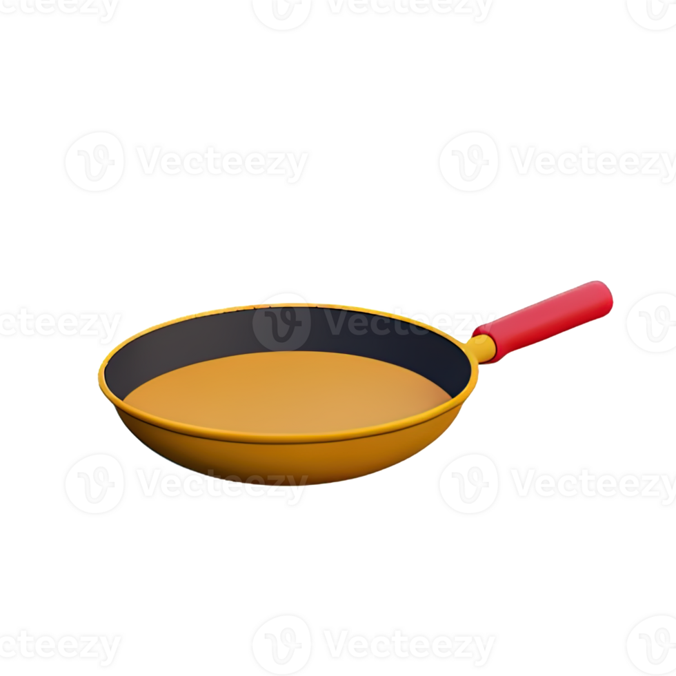 Frying Pan  3D Icon Illustration png