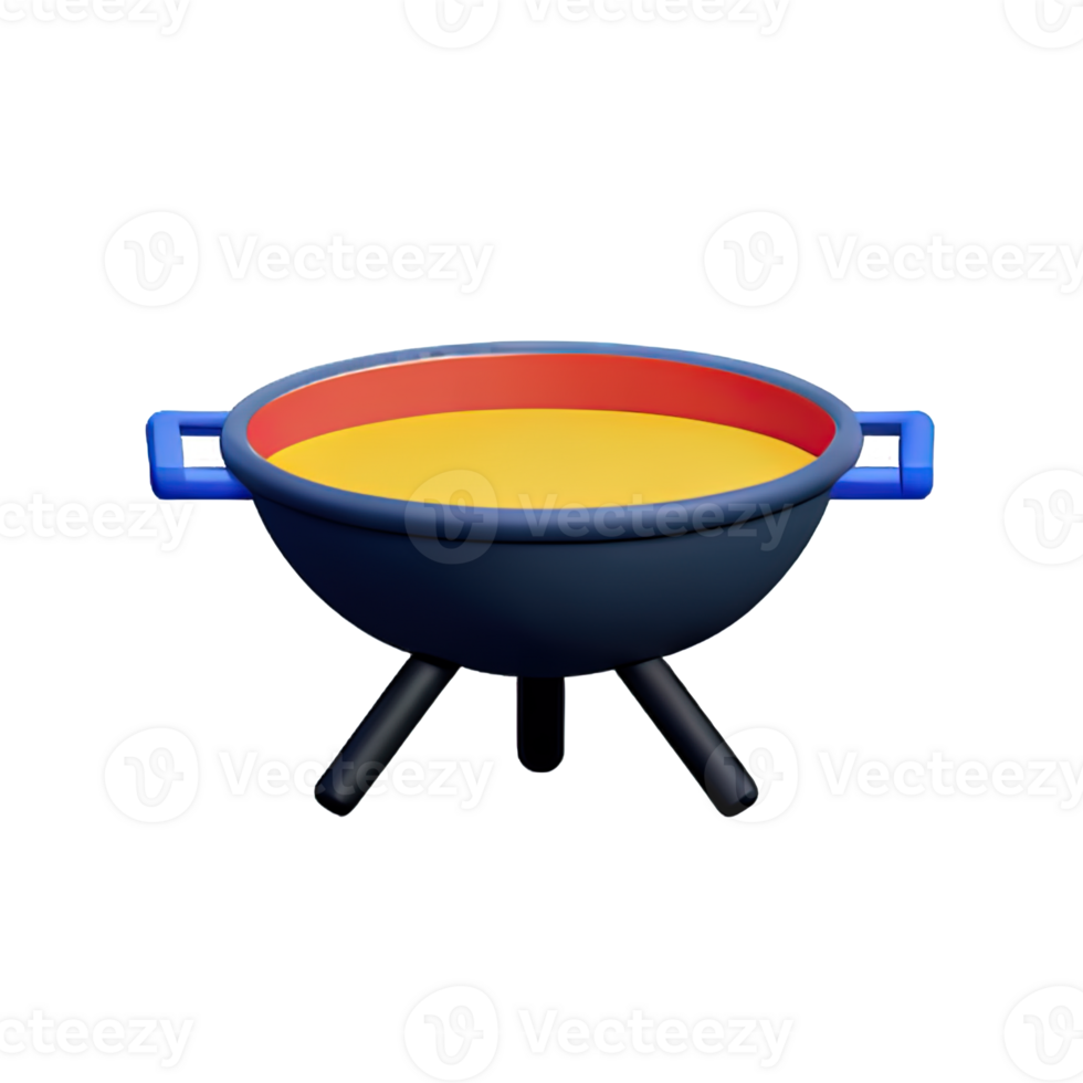 Frying Pan  3D Icon Illustration png