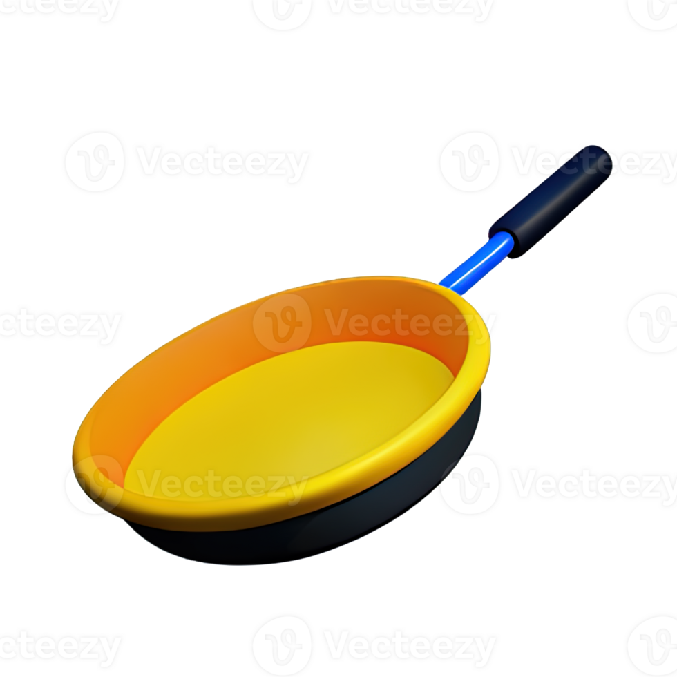 Frying Pan  3D Icon Illustration png
