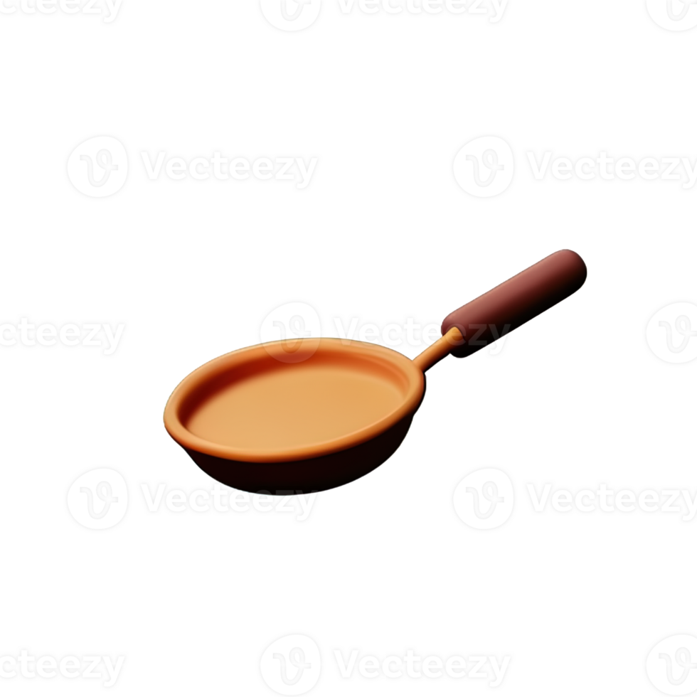 Frying Pan  3D Icon Illustration png