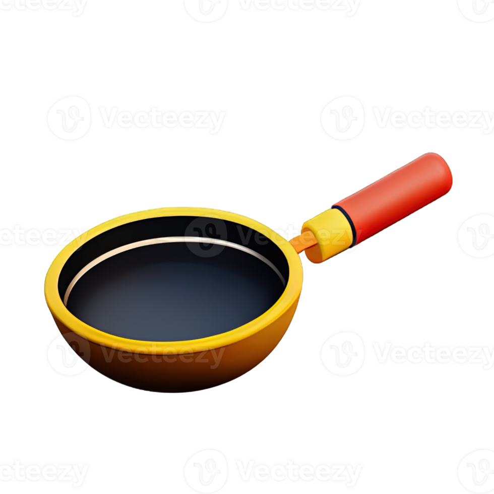 Frying Pan  3D Icon Illustration png