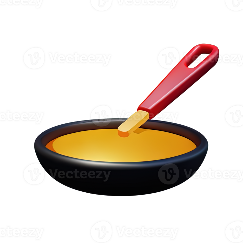 Frying Pan  3D Icon Illustration png