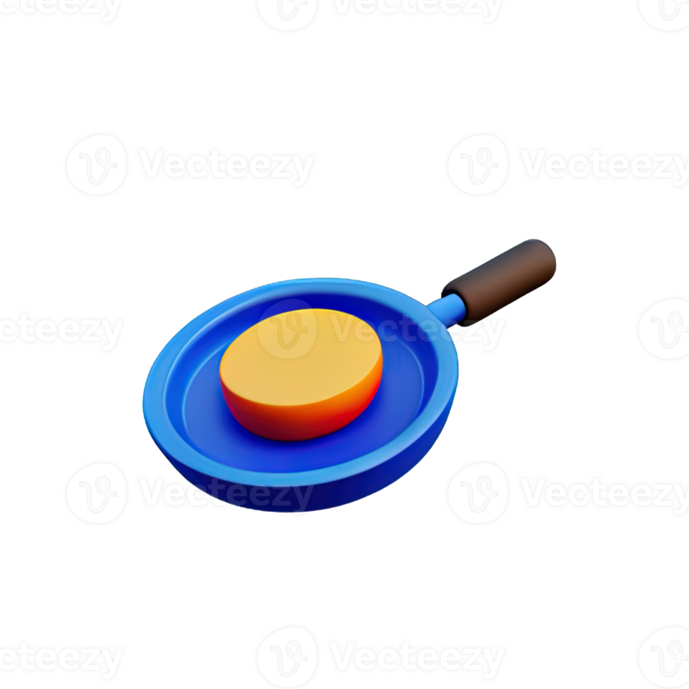 Frying Pan  3D Icon Illustration png