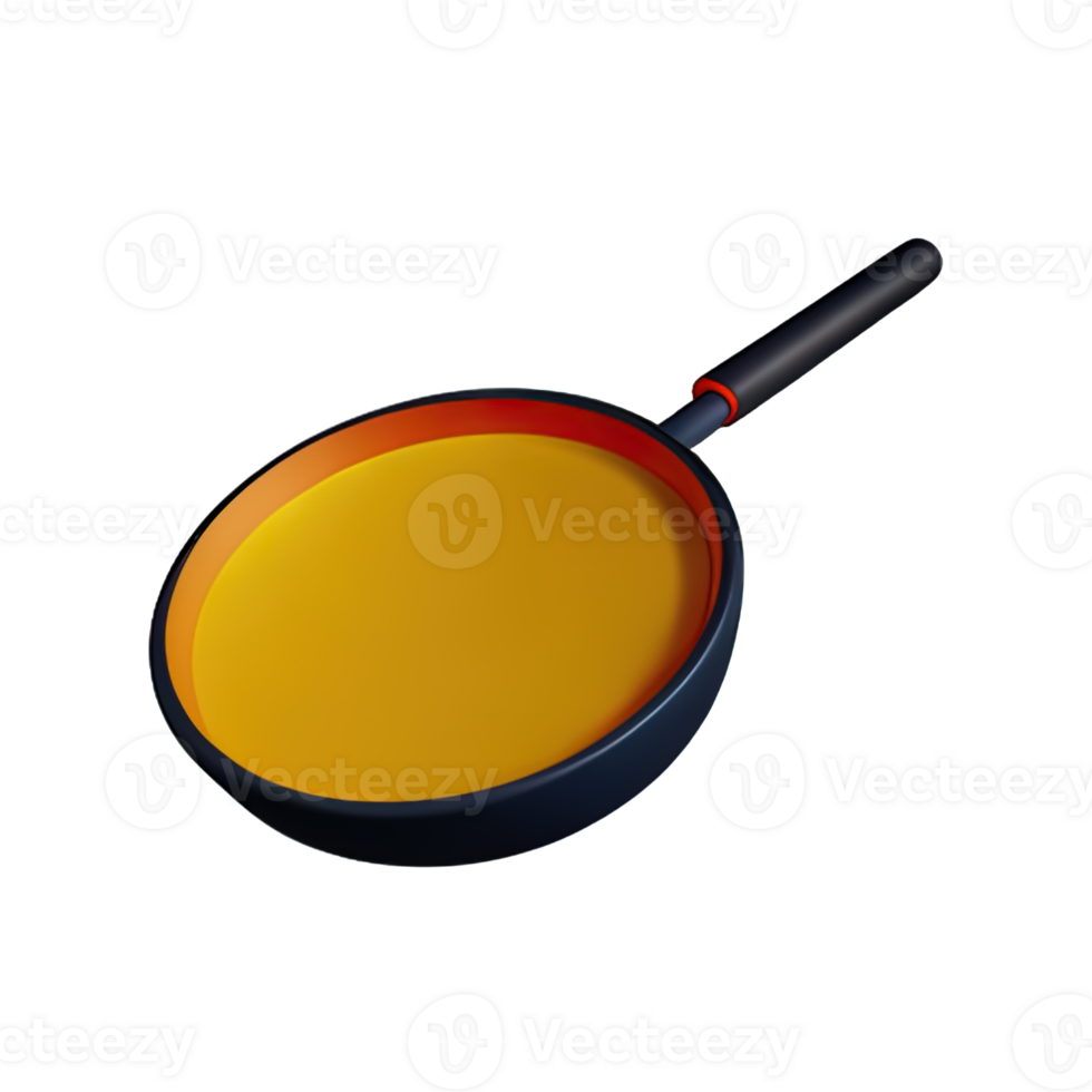 Frying Pan  3D Icon Illustration png