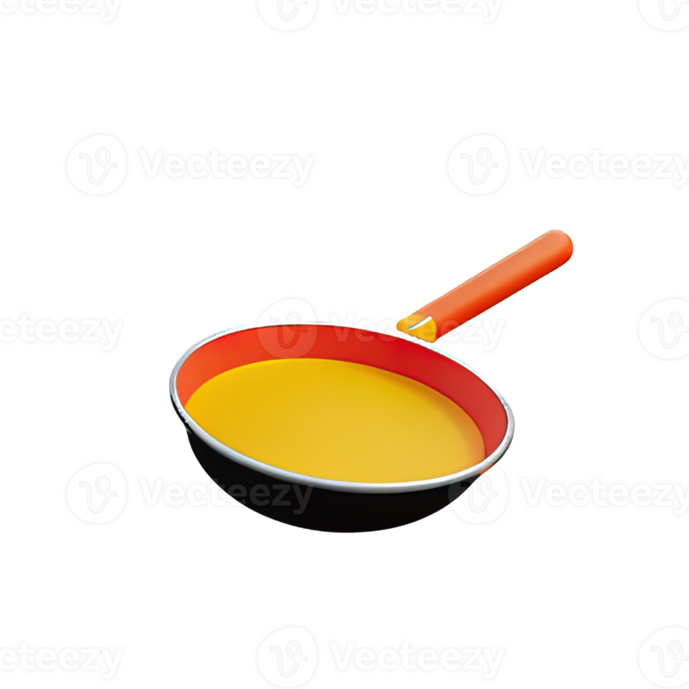 Frying Pan  3D Icon Illustration png