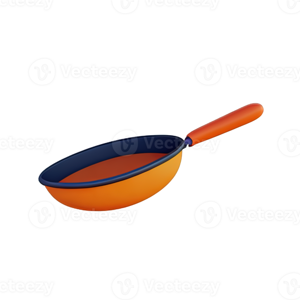 Frying Pan  3D Icon Illustration png