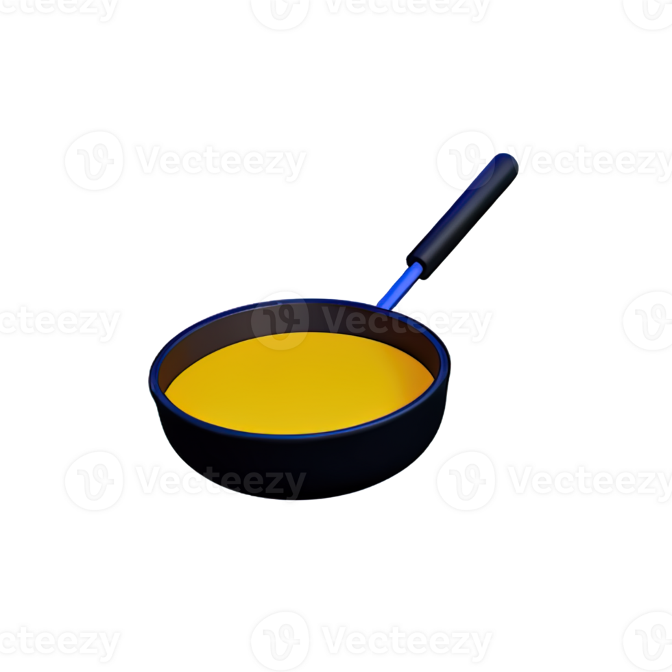 Frying Pan  3D Icon Illustration png