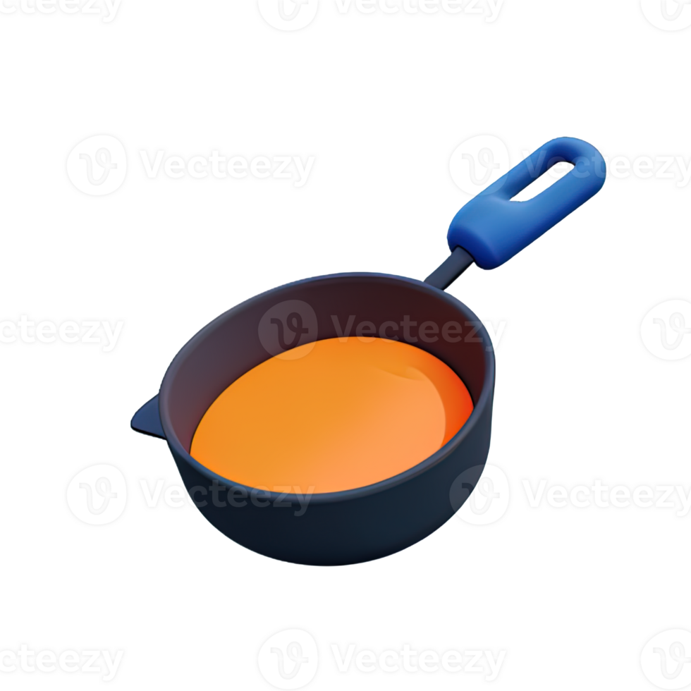 Frying Pan  3D Icon Illustration png