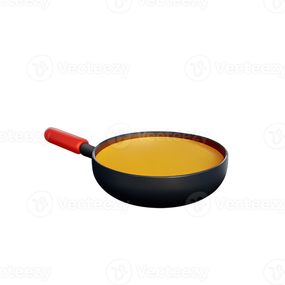 Frying Pan  3D Icon Illustration png
