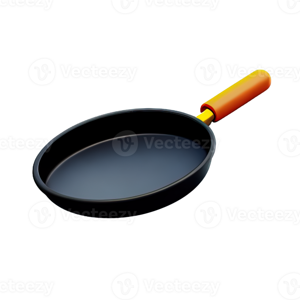 Frying Pan  3D Icon Illustration png