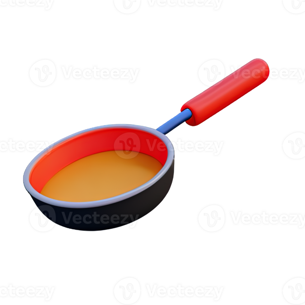 Frying Pan  3D Icon Illustration png