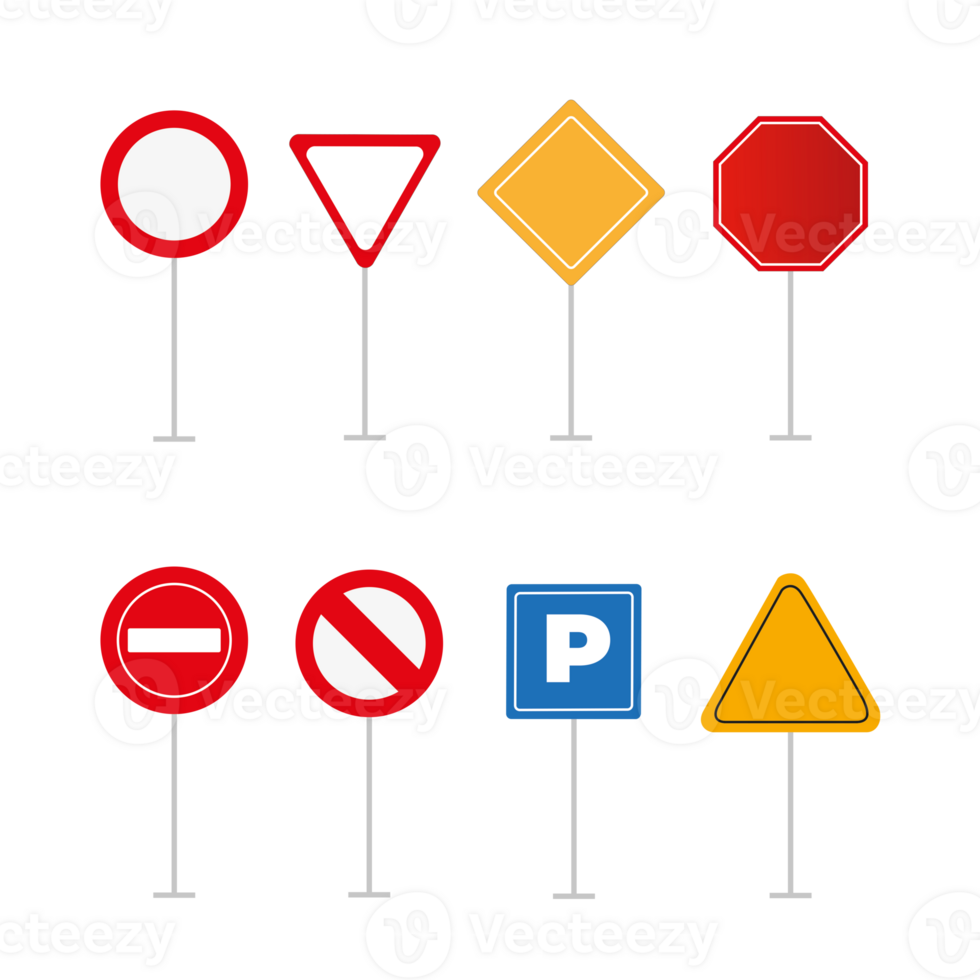 road sign isolated on background. Art design. Abstract concept graphic element. Mockup template for a text. Highway traffic blank plate png