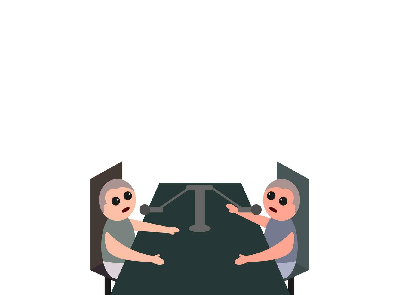 flat design baby podcast vector illustration