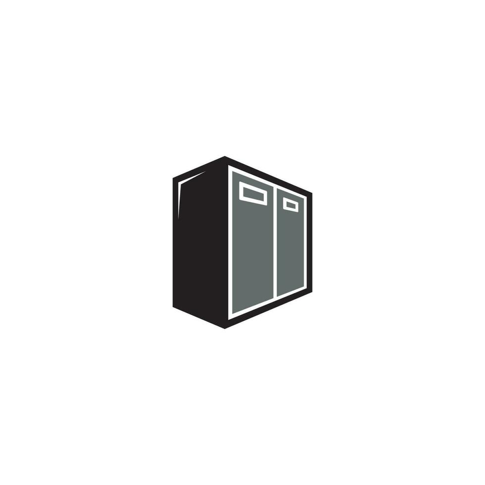 a simple Locker logo or icon design vector